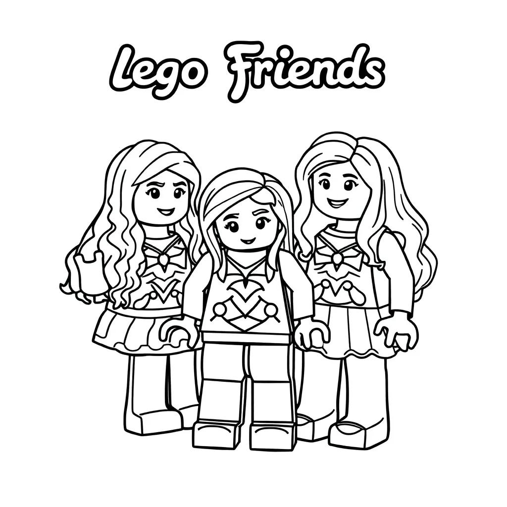 Lego Friends Color Pages