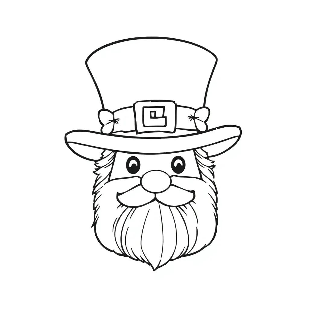Leprechaun Hat Coloring Page