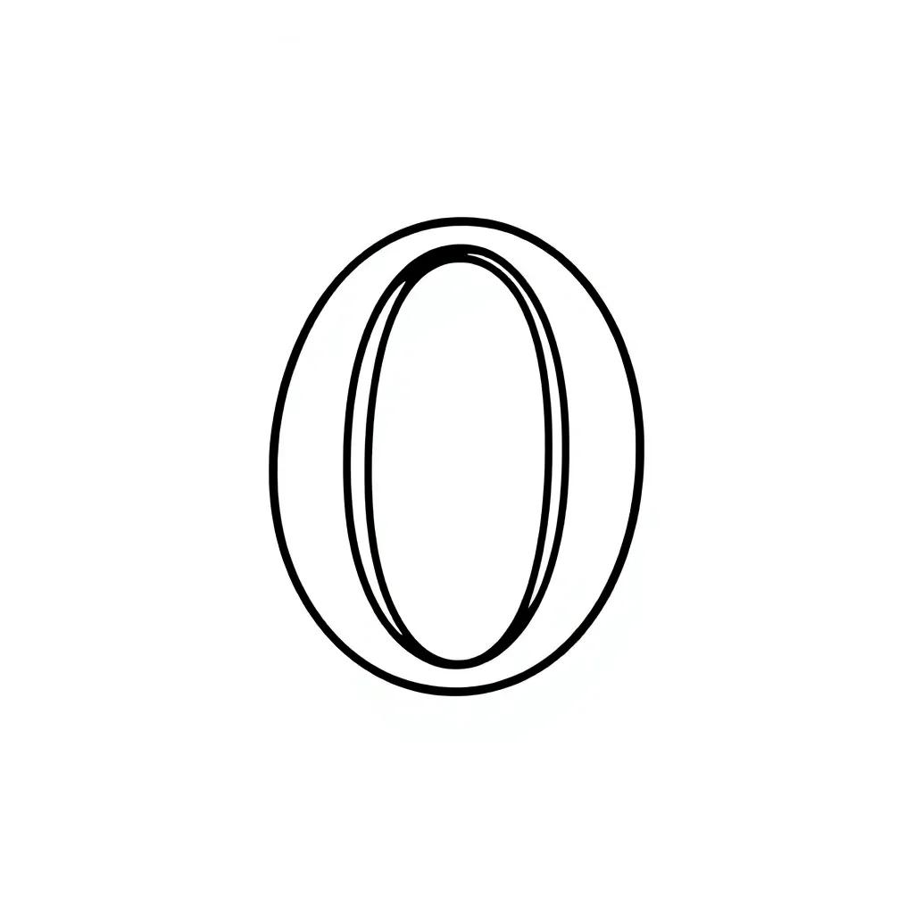 Letter O Coloring Page