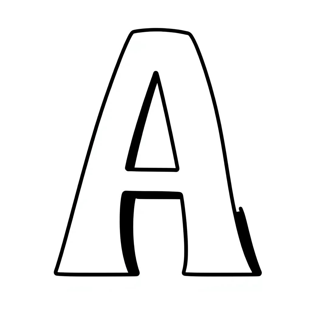 Letter A Coloring Pages Free
