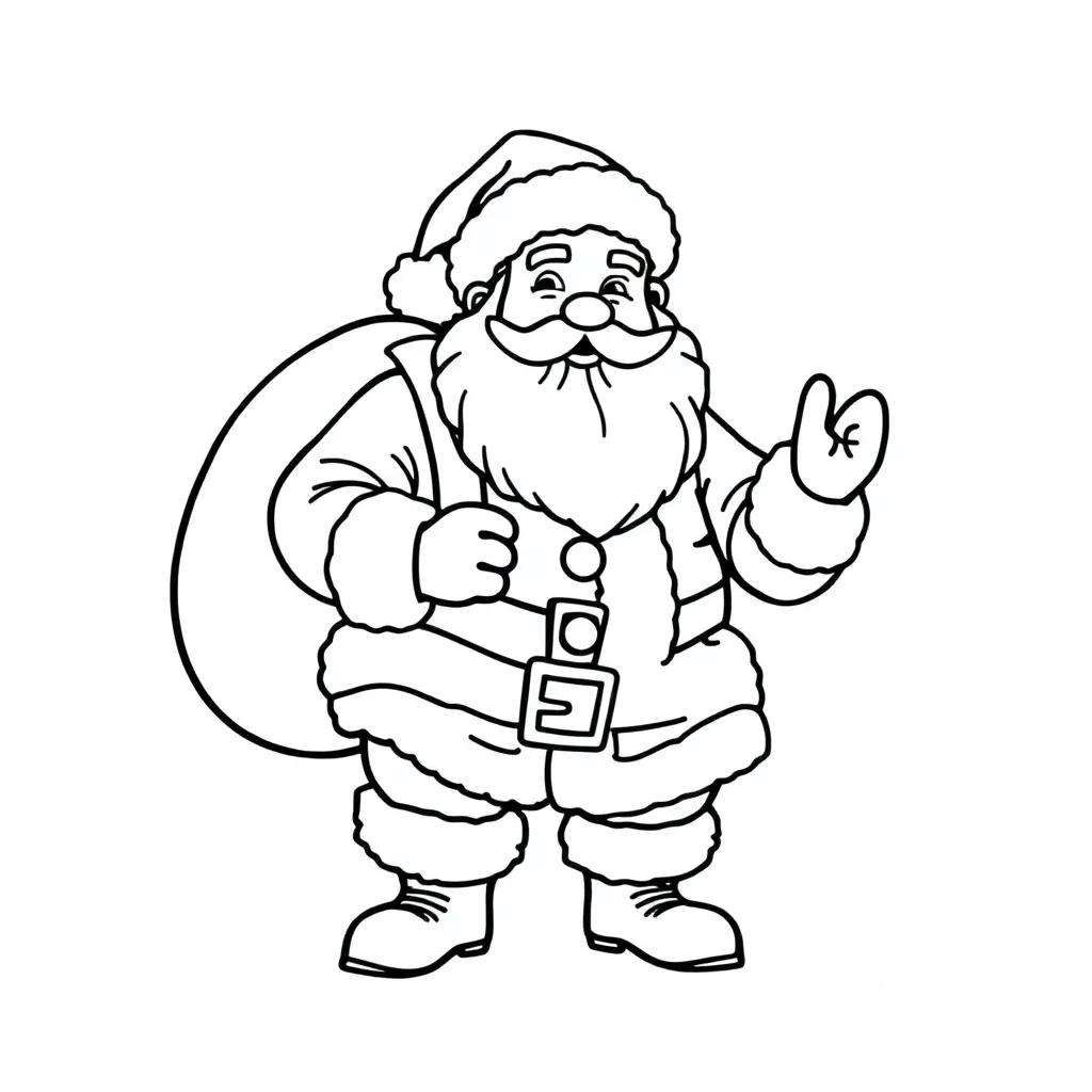 Letter To Santa Coloring Page