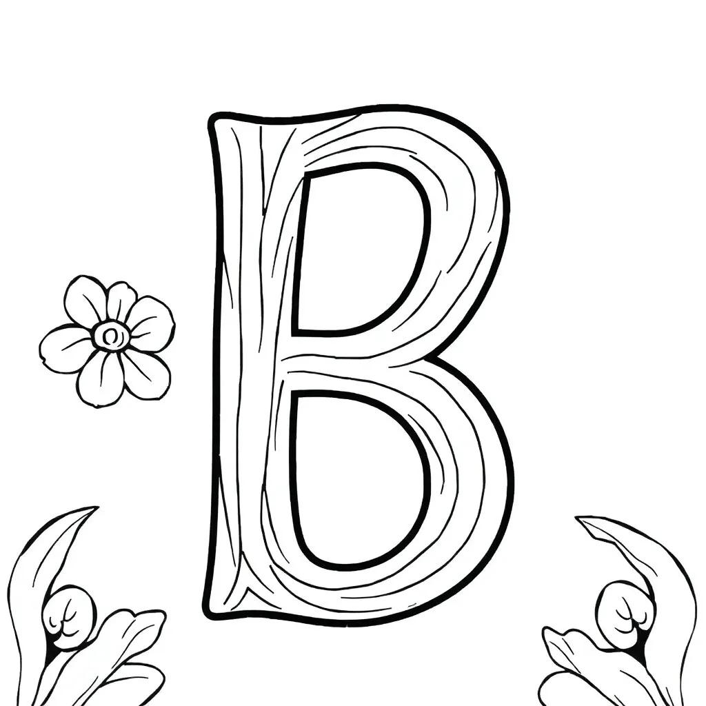 Letter B Coloring Pages Printable