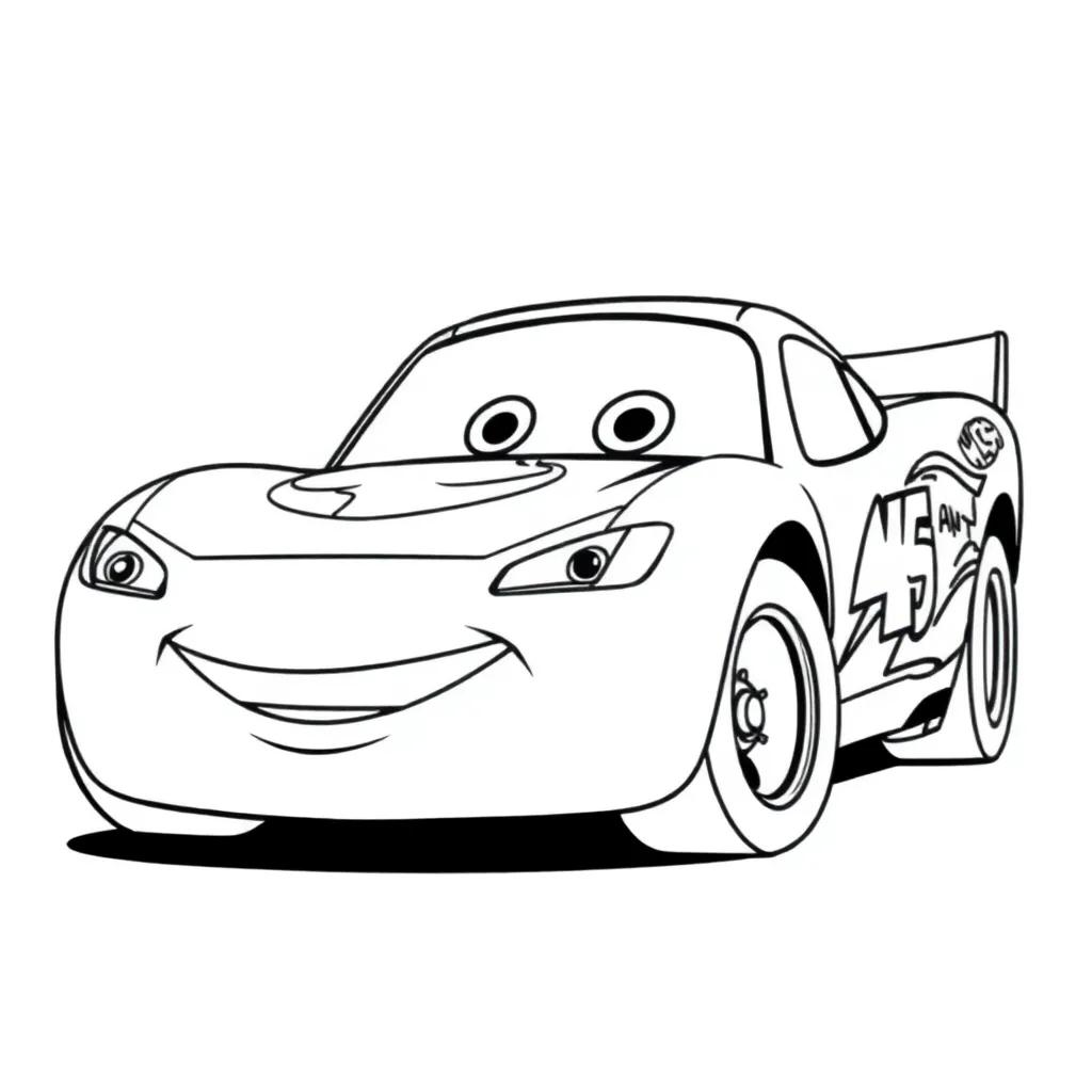 Lightning Mcqueen Coloring Page Free