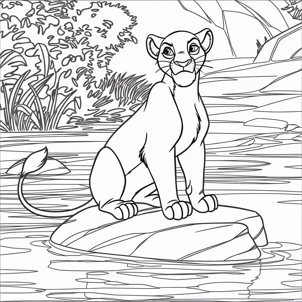 Lion King Nala Coloring Pages