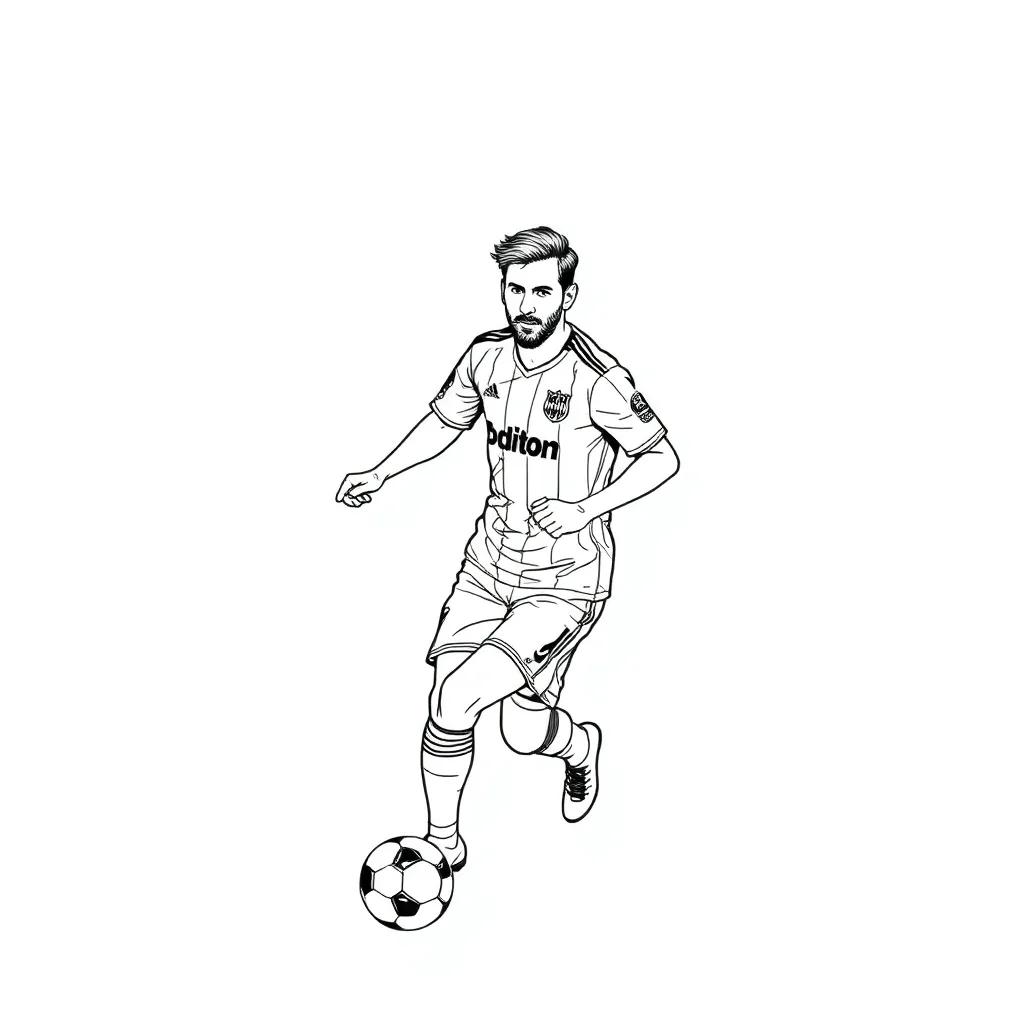 Lionel Messi Coloring Pages