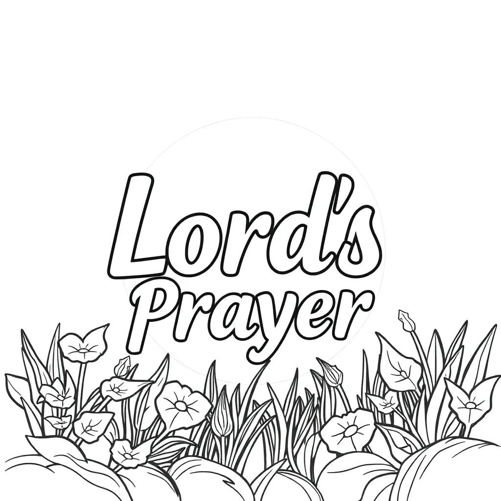 Lords Prayer Coloring Page
