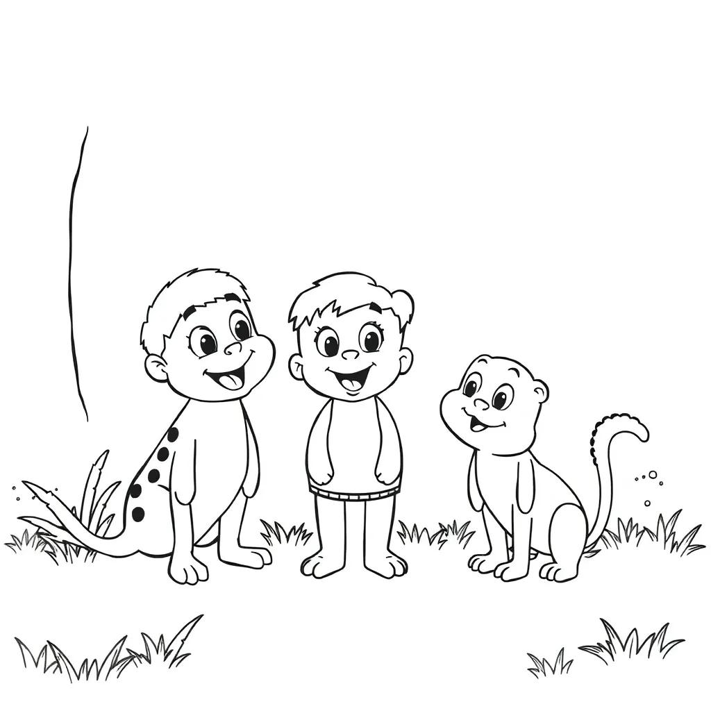 Lucas And Friends Coloring Pages