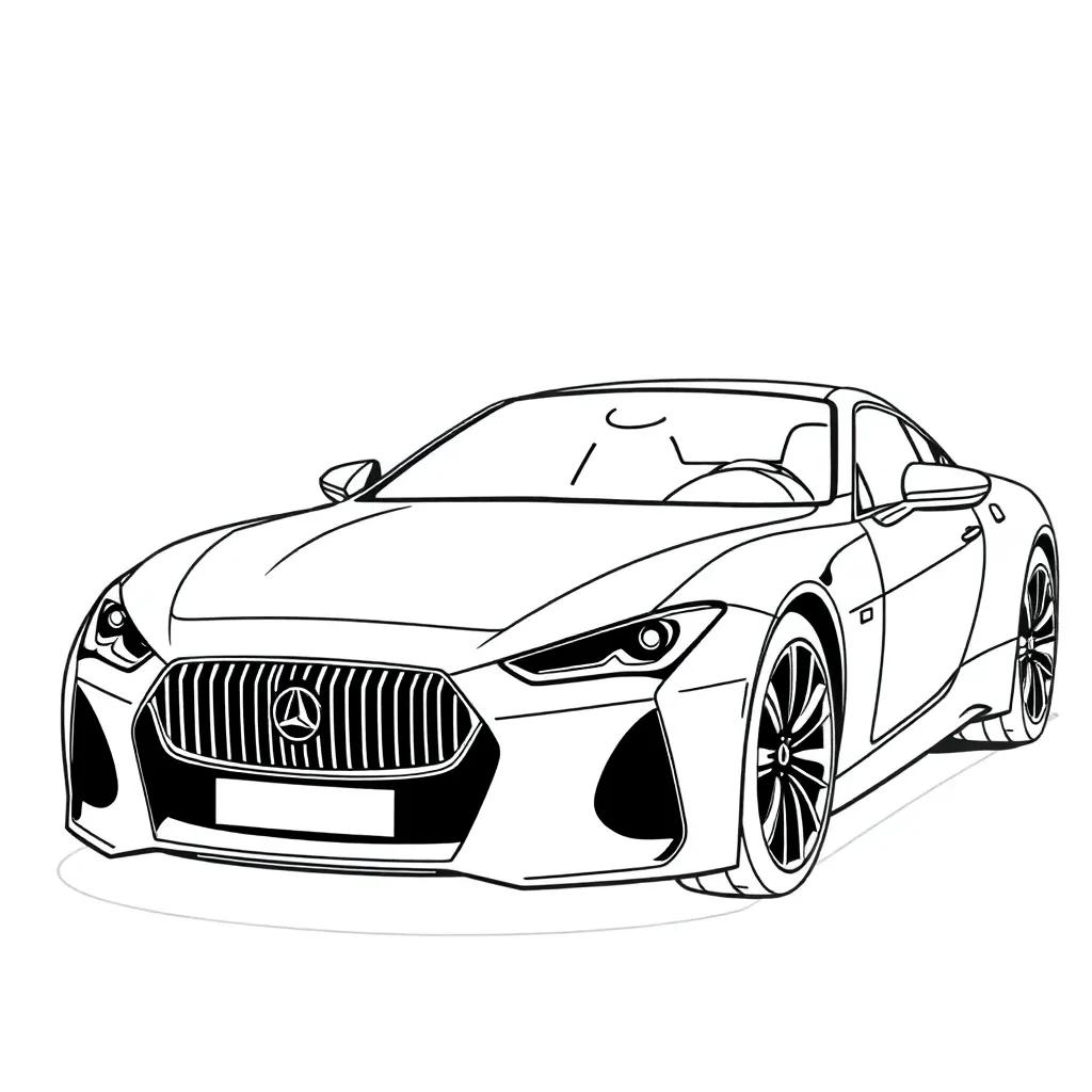 Luxury Car Coloring Pages