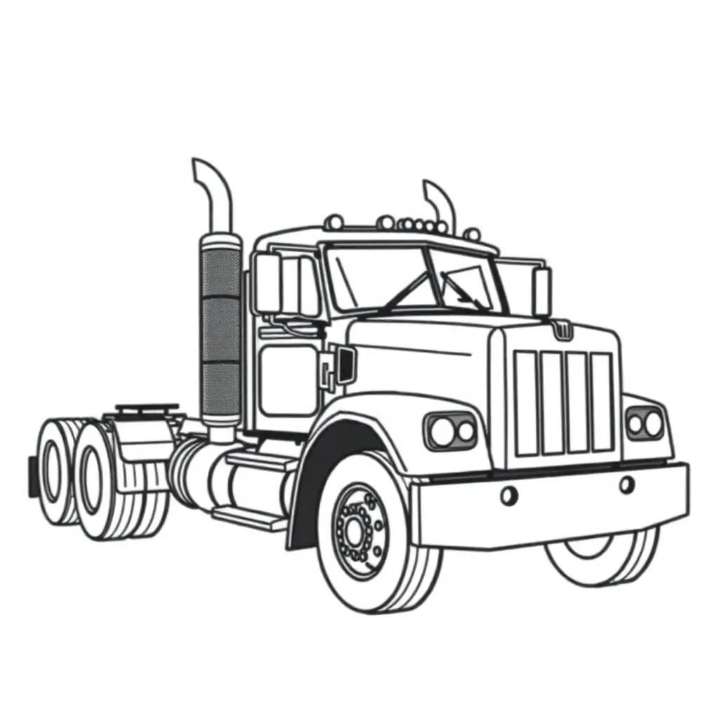 Mack Truck Coloring Pages