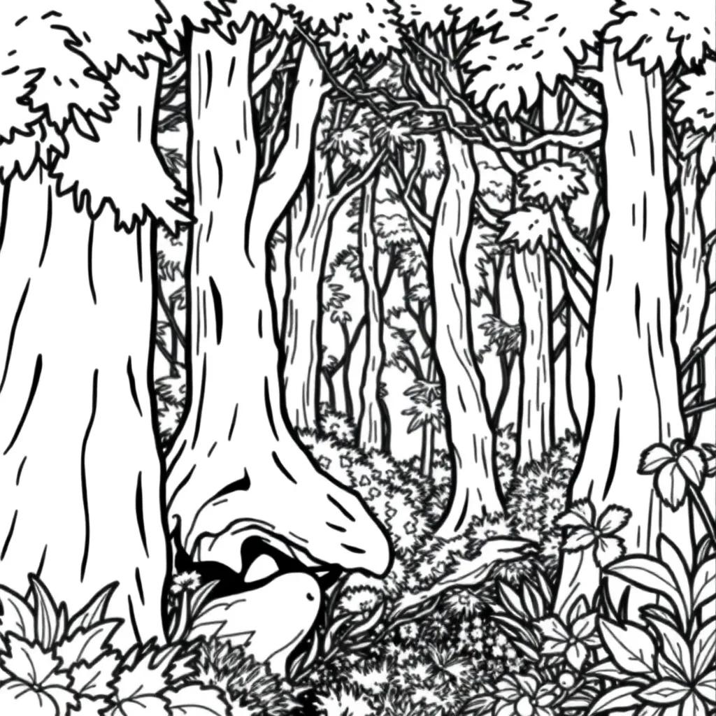 Magic Forest Coloring Pages