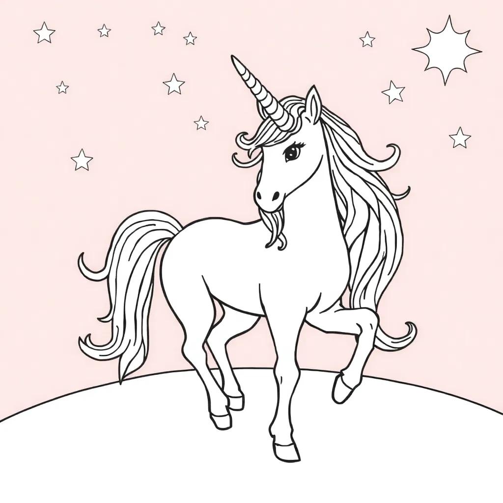 Magical Unicorn Coloring Pages