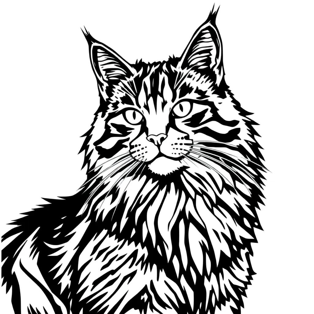 Maine Coon Coloring Pages