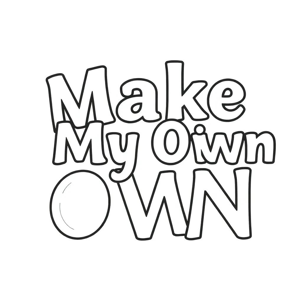 Make My Own Coloring Page