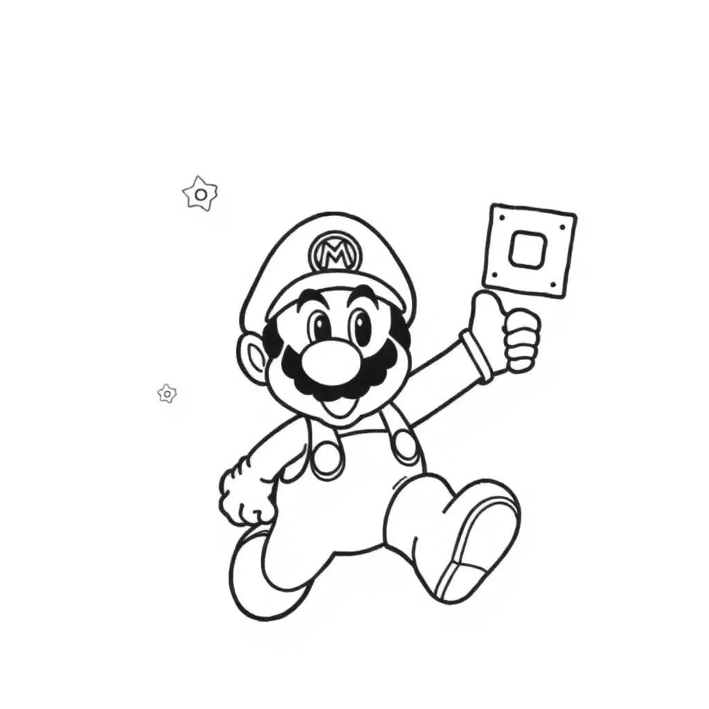 Mario Printing Coloring Pages