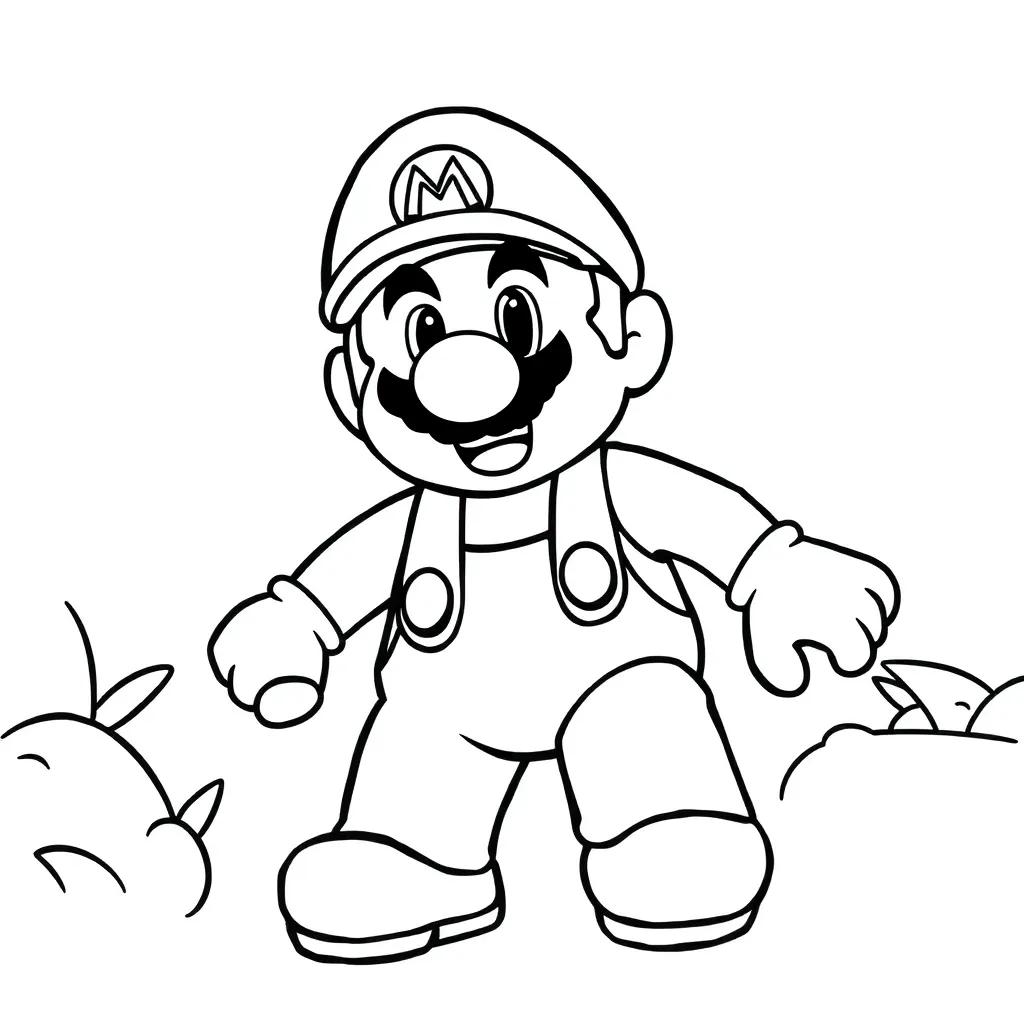 Mario Lego Coloring Pages