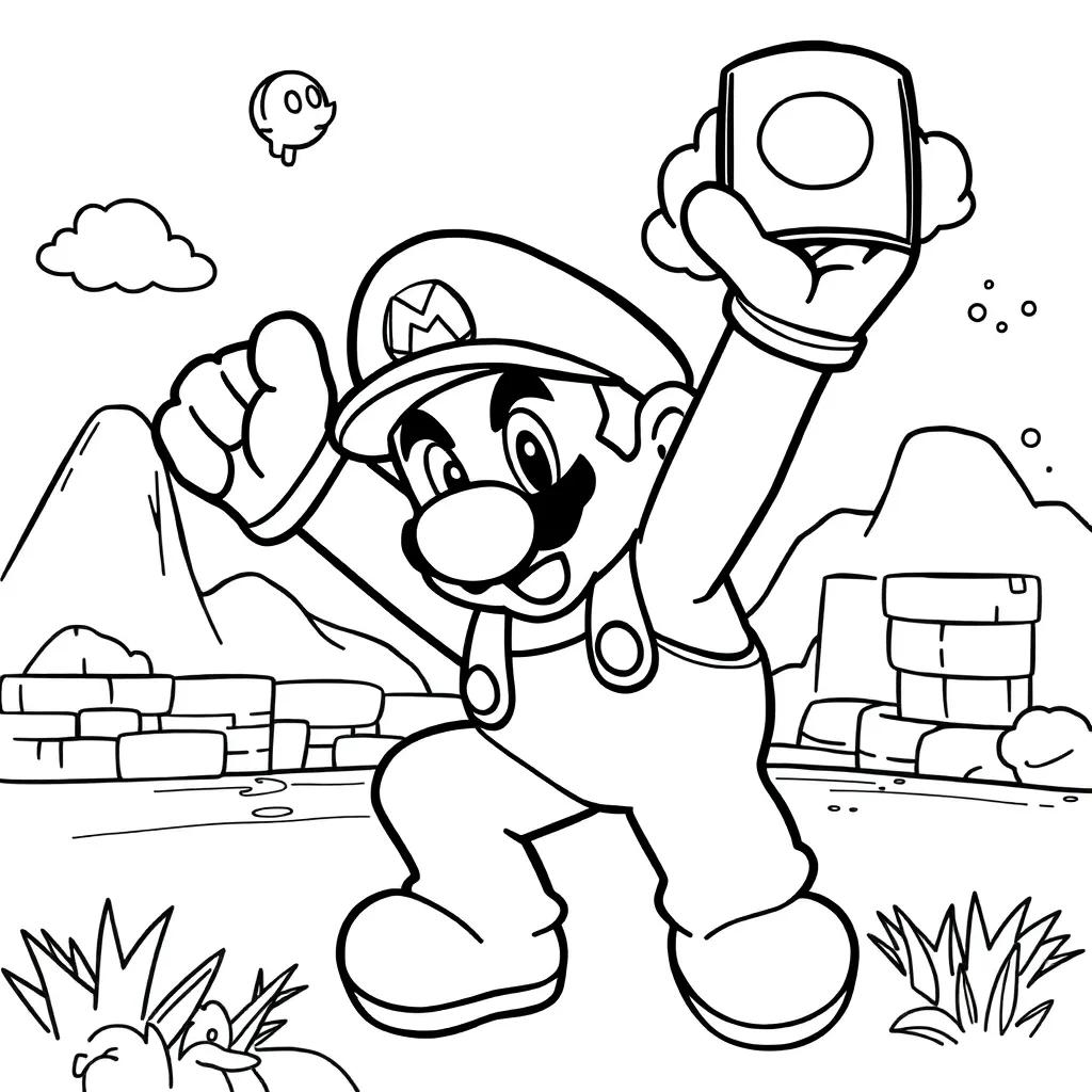 Mario Wonder Coloring Pages