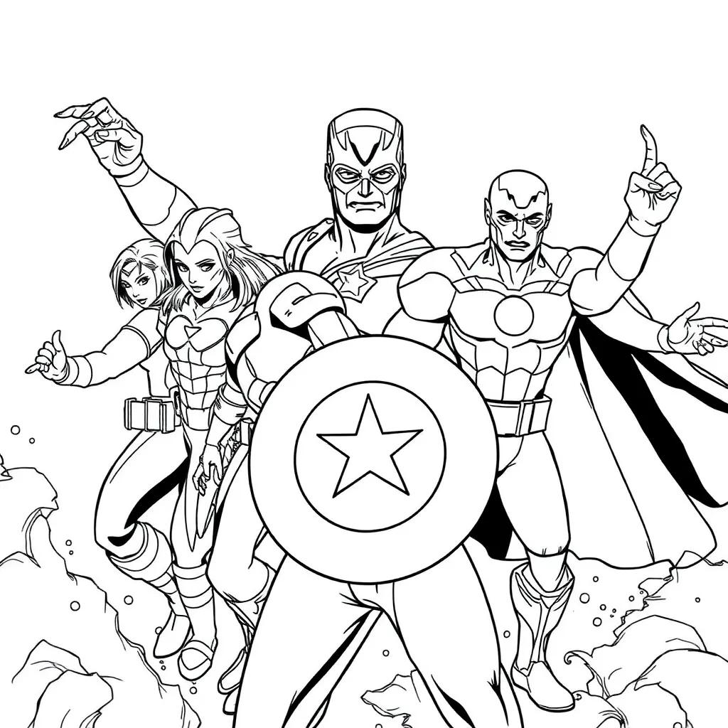 Marvel The Avengers Coloring Pages