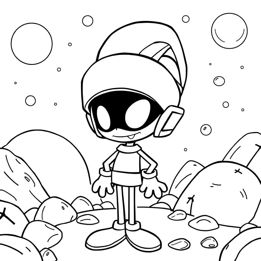 Marvin The Martian Coloring Pages