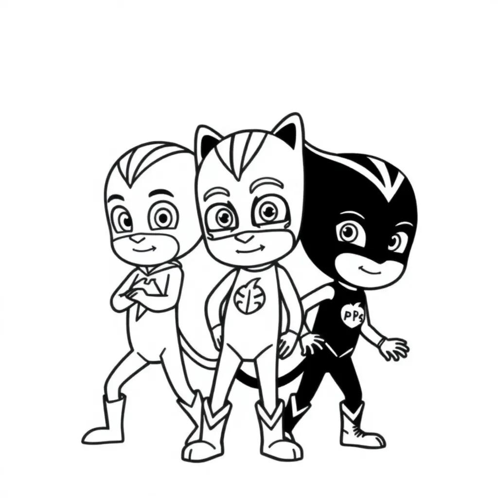 Pj Masks Printable Coloring Pages