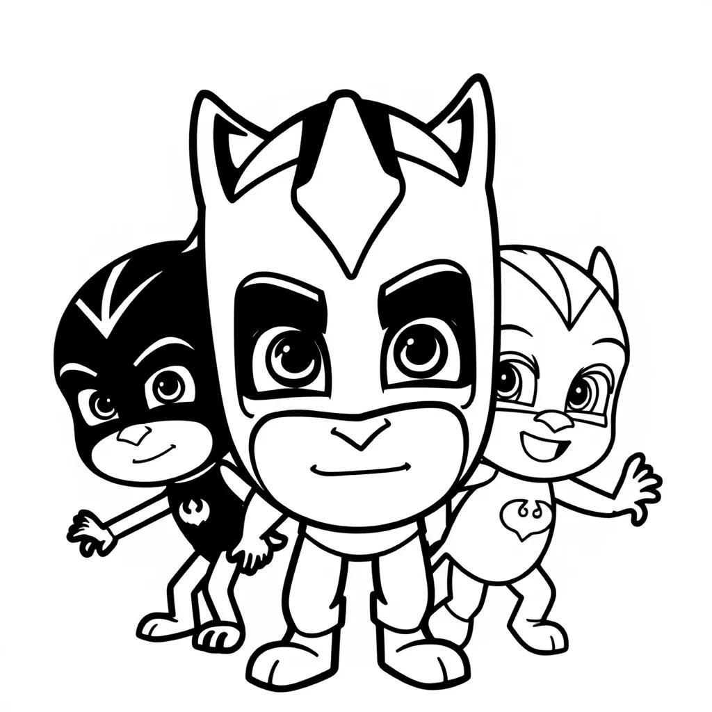 Pj Masks Free Coloring Pages