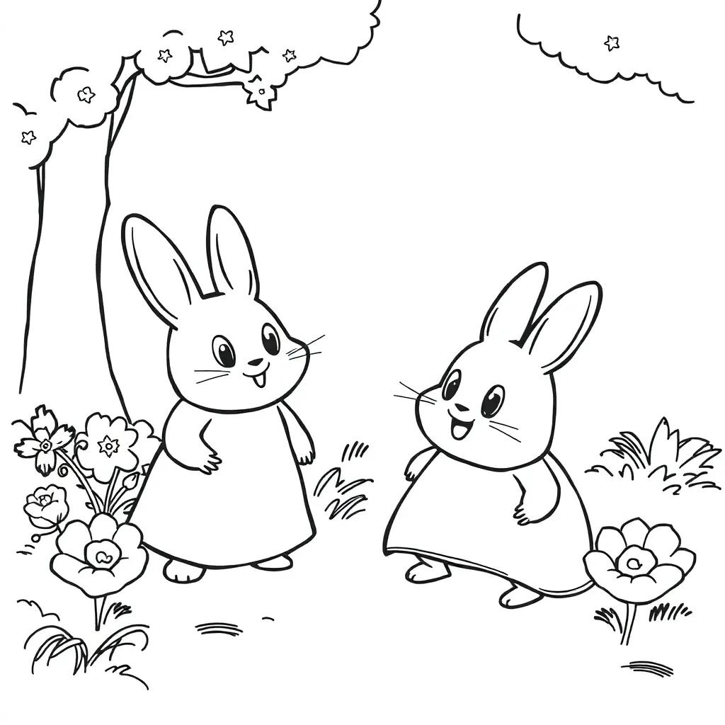 Max And Ruby Coloring Pages