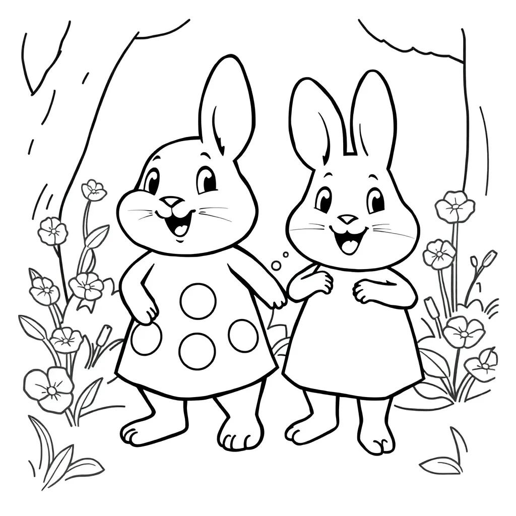 Max And Ruby Coloring Page