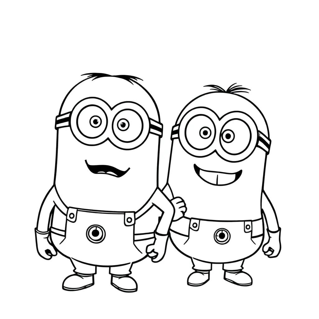 Mega Minions Coloring Page