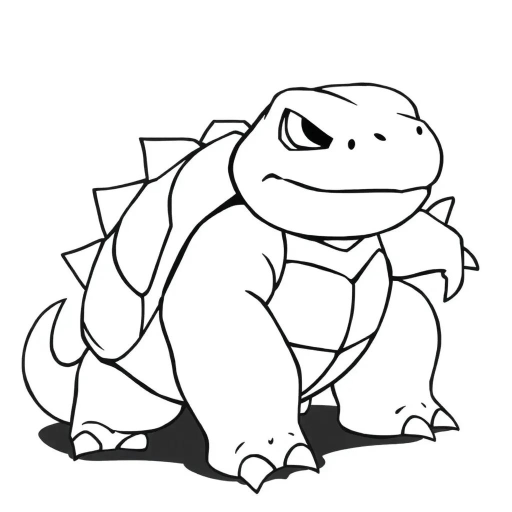 Mega Blastoise Coloring Page