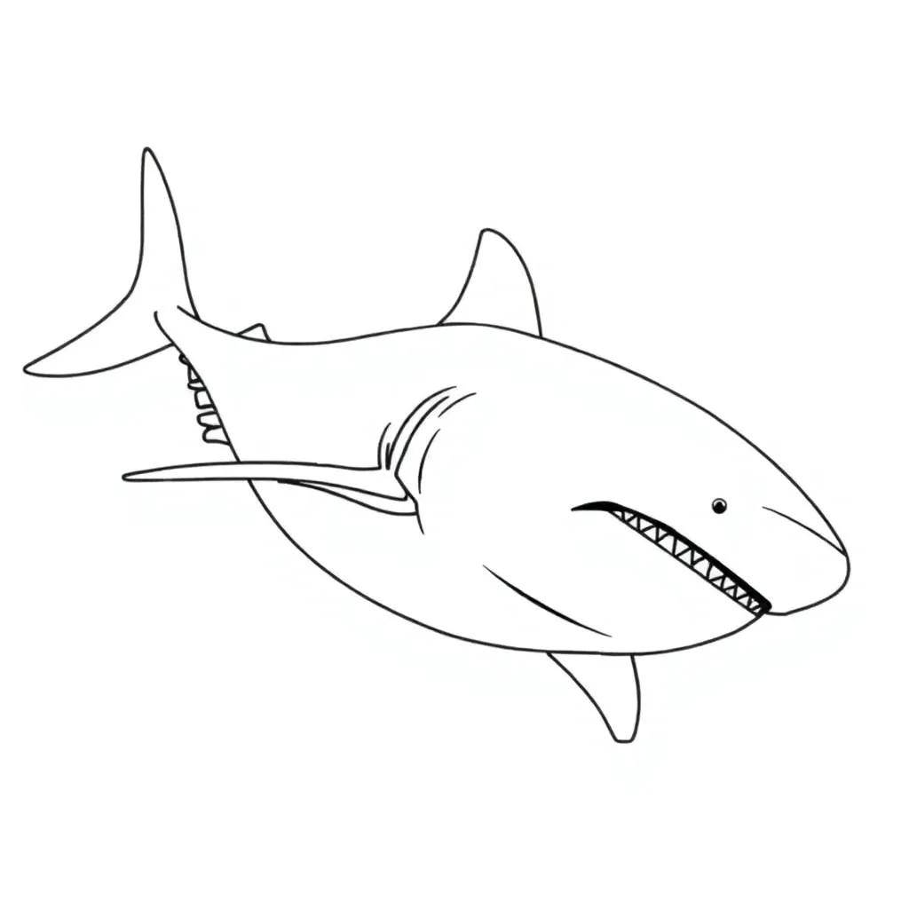 Megalodon Shark Coloring Pages