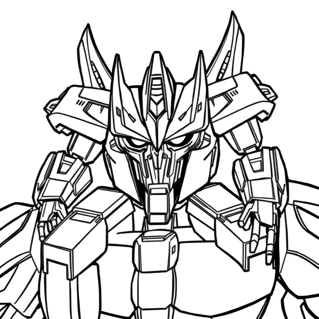 Megatron Transformers Coloring Pages
