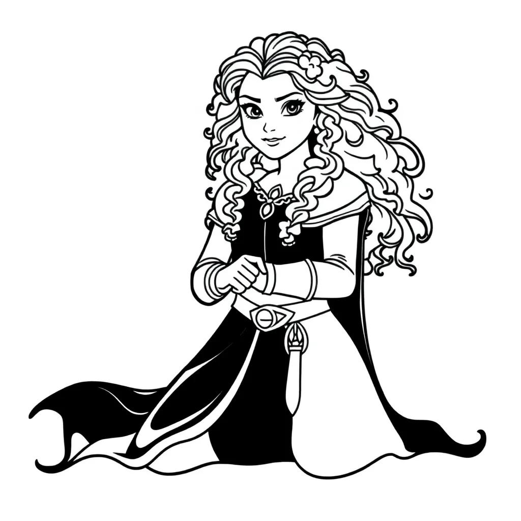 Merida Brave Coloring Pages
