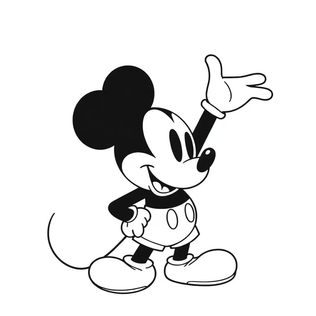 Mickey Mouse Coloring Pages Printable Pdf