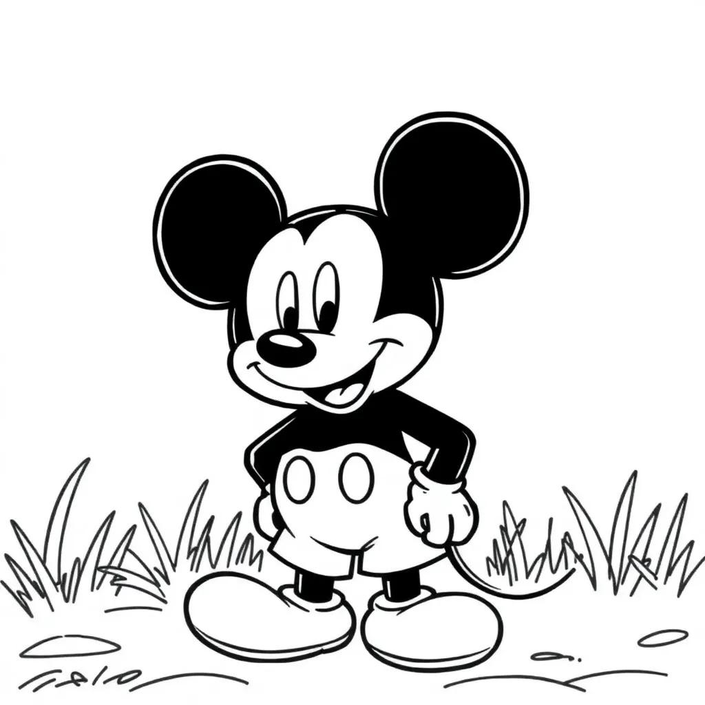 Mickey Mouse Free Coloring Pages