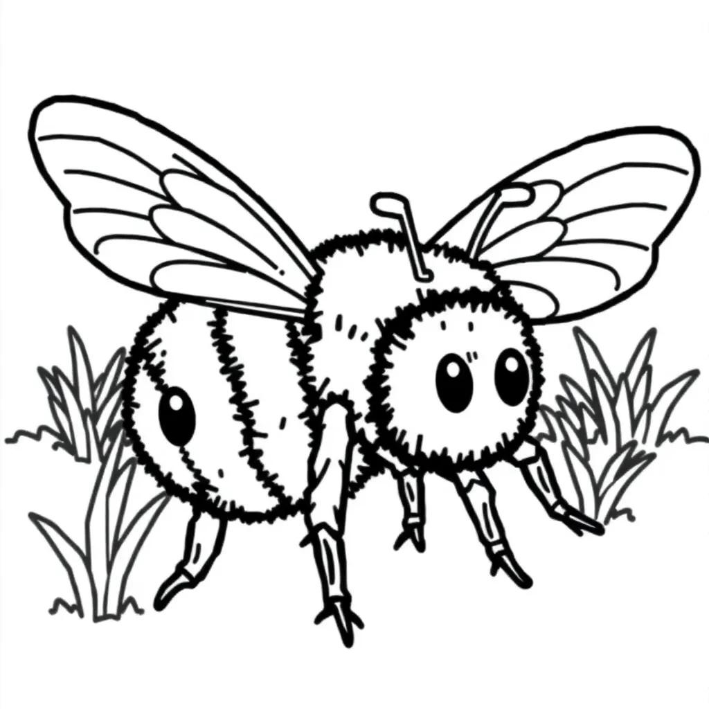 Minecraft Bee Coloring Pages