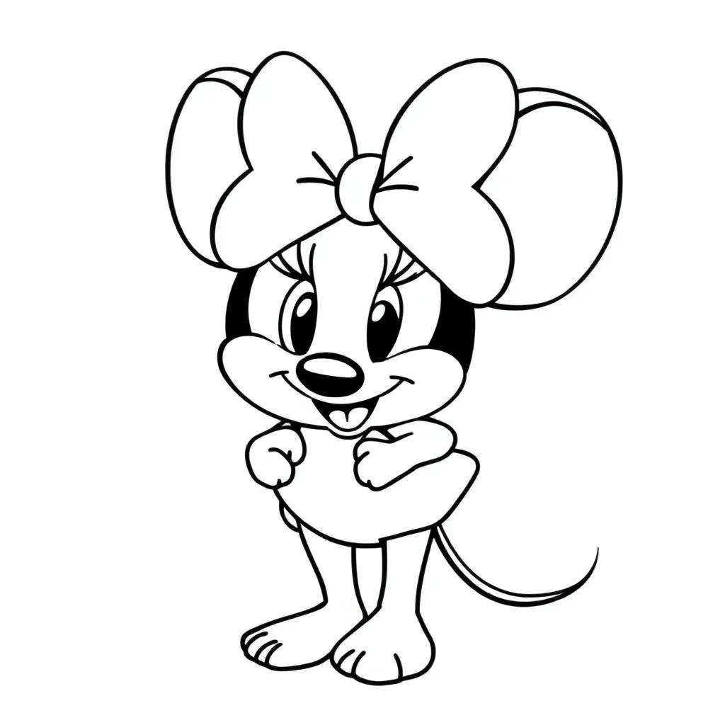Minney Mouse Coloring Pages