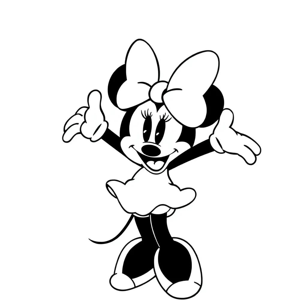 Minnie Mouse Coloring Pages Free
