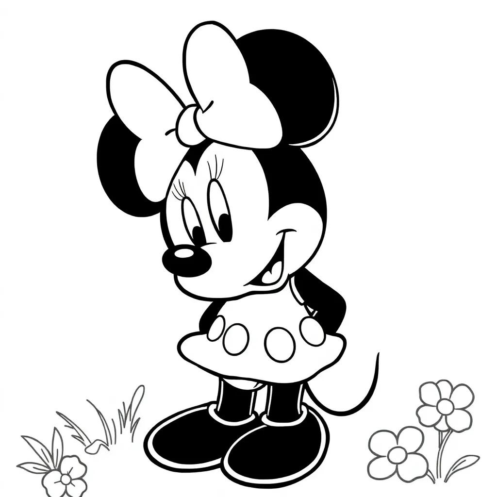 Minnie Printable Coloring Pages