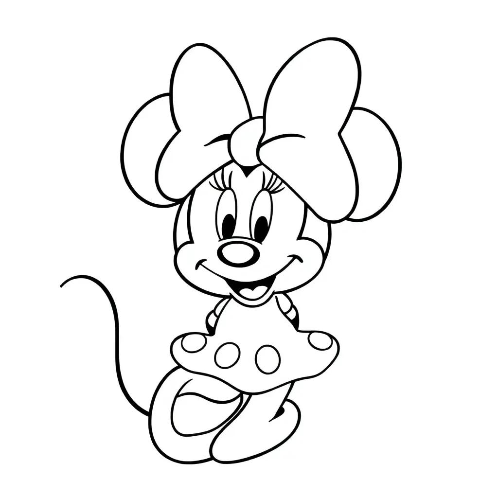 Minnie Mouse Birthday Coloring Pages Minnie Mouse Birthday Coloring Pages