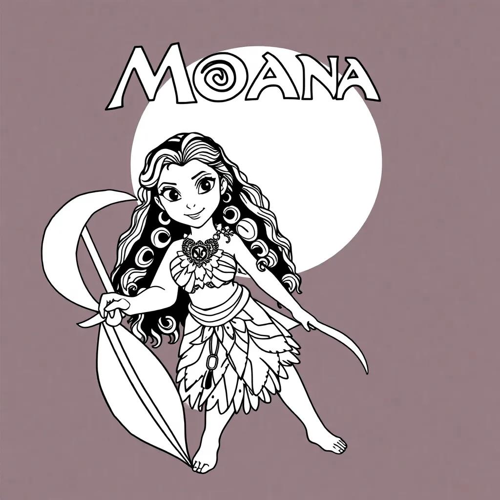 Moana Coloring Book Pages