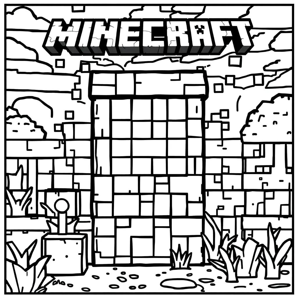 Mobs Minecraft Coloring Pages