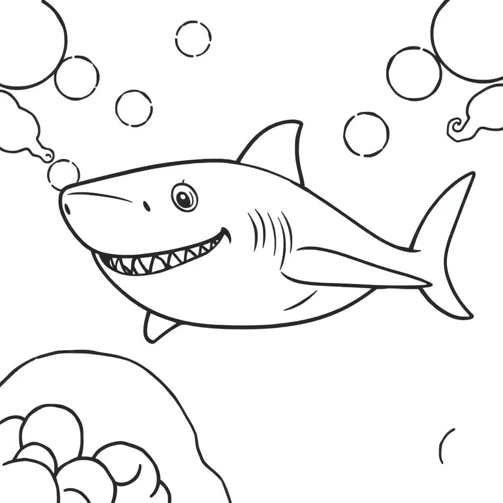 Mommy Shark Coloring Page