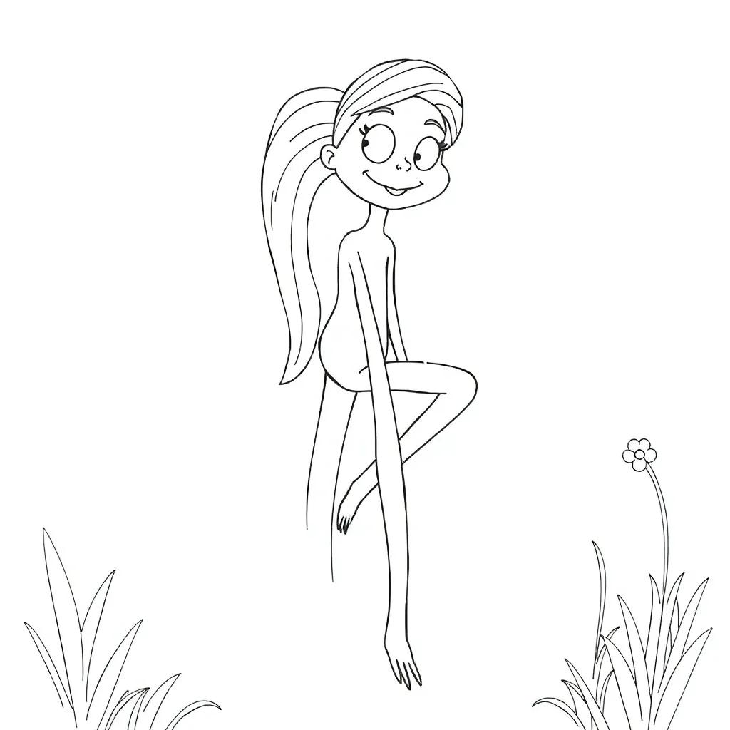 Mommy Long Legs Coloring Page