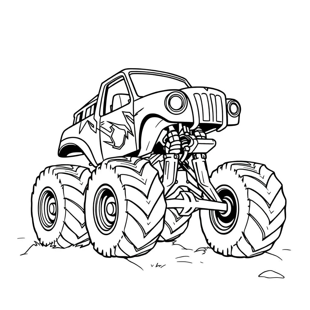 Monster Jam Printable Coloring Pages