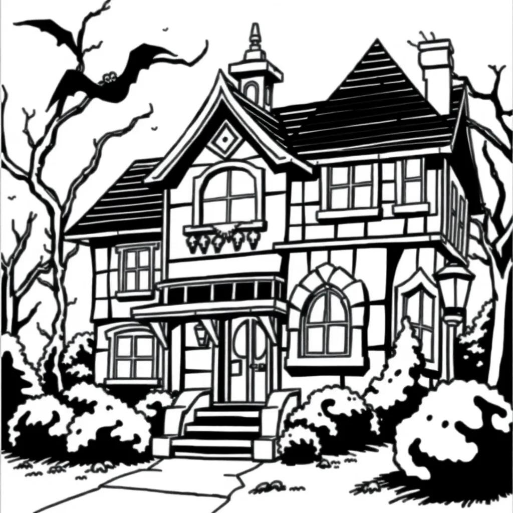 Monster House Coloring Pages