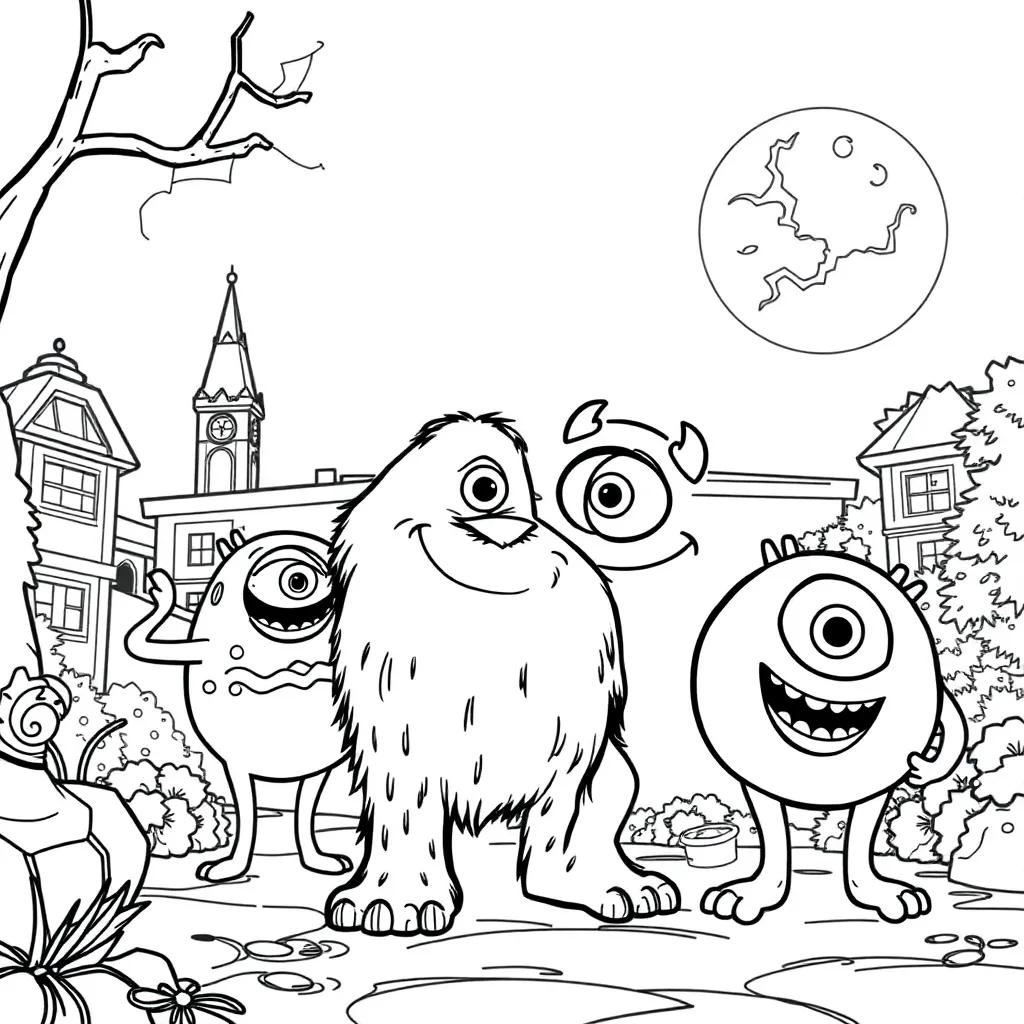 Monsters University Coloring Pages
