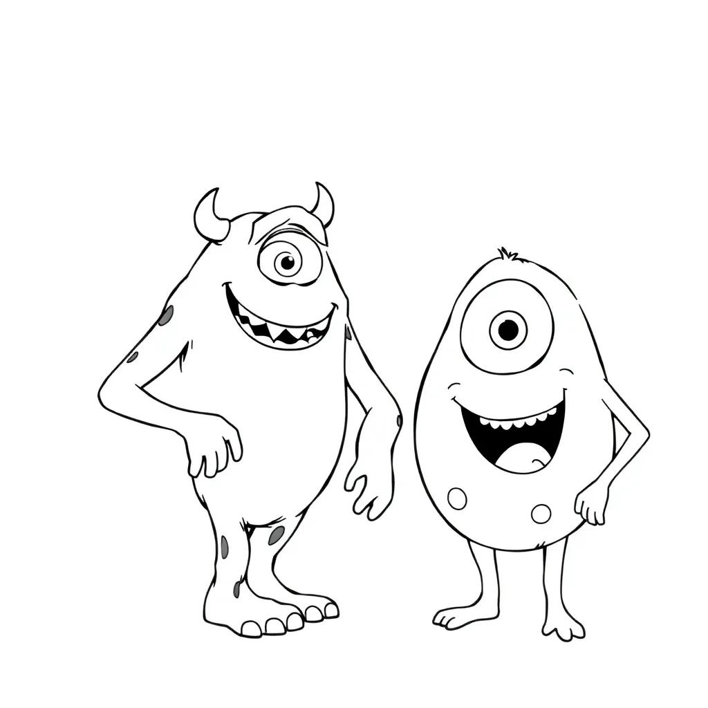 Monsters Inc Printable Coloring Pages