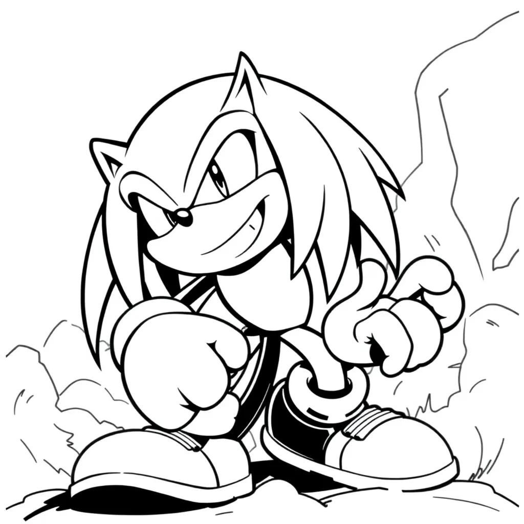 Movie Knuckles Coloring Pages