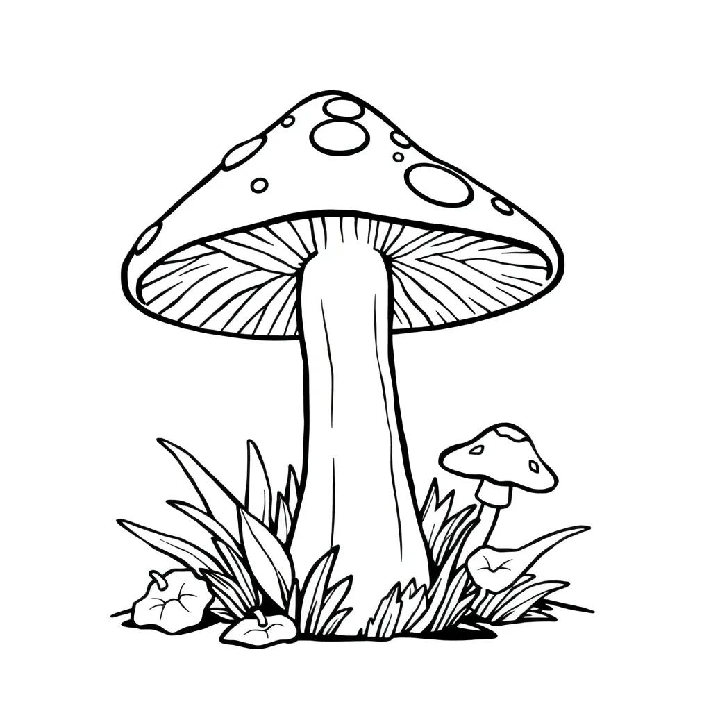 Mushroom Coloring Pages Free