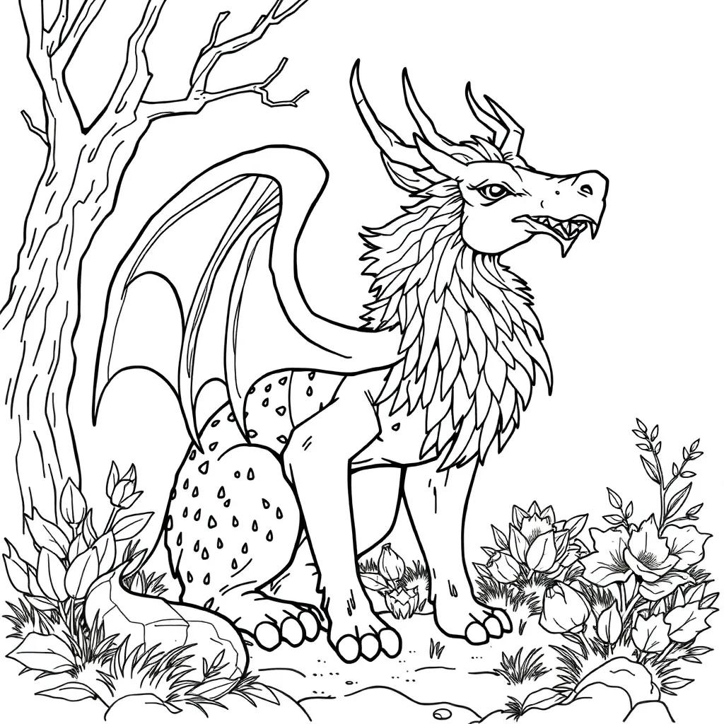 Mythical Animals Coloring Pages