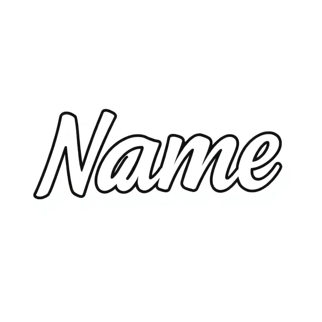 Name Coloring Pages To Print